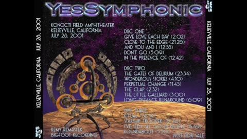 Yes - Live - 2001.07.28 - Konocti Field Amphitheater