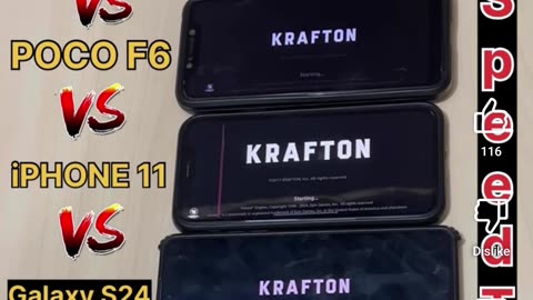 I phone 16 pro Vs poco x6 pro fps test