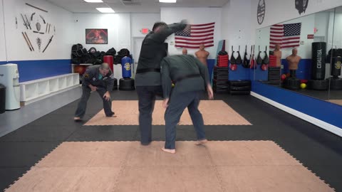 An example of the American Kenpo technique Reprimanding the Bears