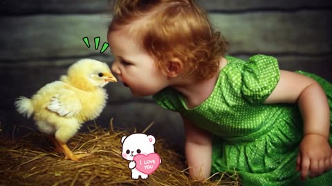 Funniest Baby And Animals Are Best Friends - Funny Baby Videos _ The Mini Comedy