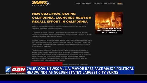 New Effort To Recall CA Governor Gavin Newsom