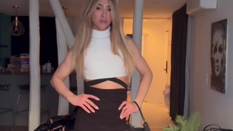 blonde tgirl is so happy to us