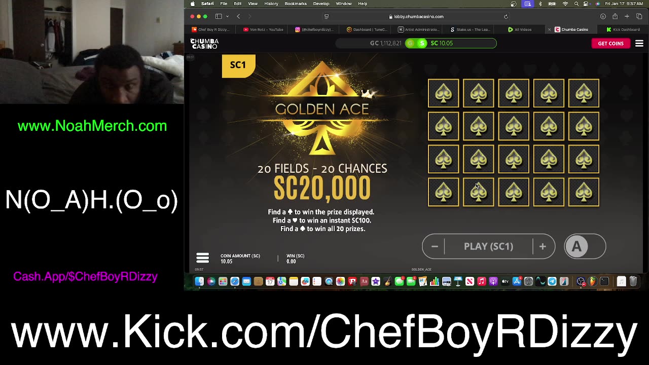 Chef Boy R Dizzy VLOG: @KickStreaming (O_o) #January #17 #2025 (O_o) www.Kick.com/ChefBoyRDizzy