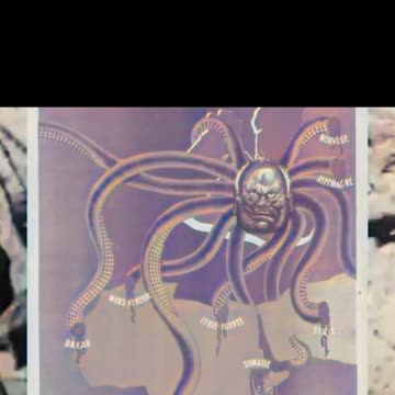 French anti-British propaganda poster British military interventions 1942 #Colourized