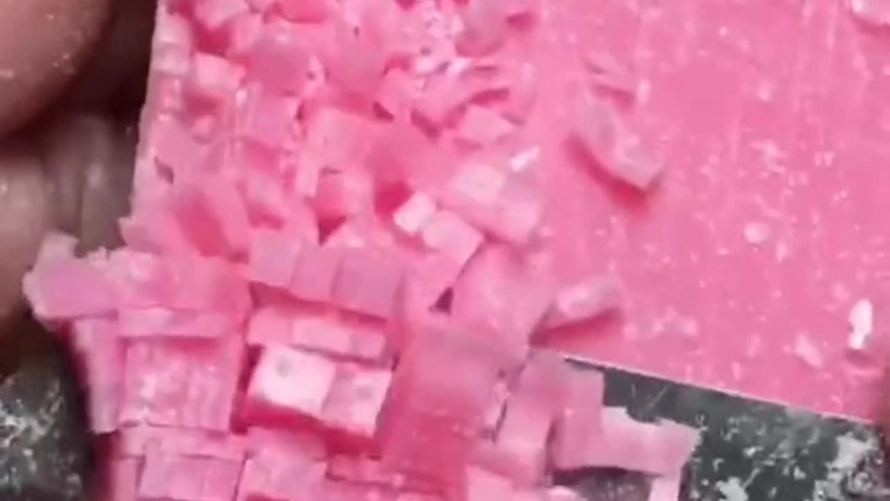 💖 Tiny Pink Soap Squares ✨ | ASMR Perfection