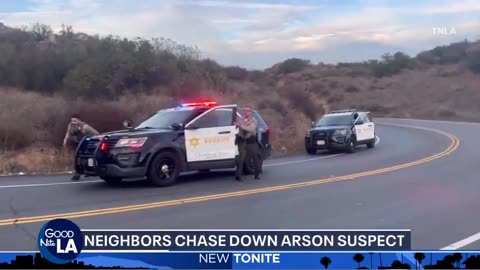 Neighbors chase down arson suspect