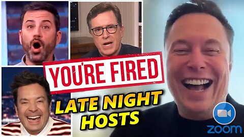 Elon Musk FIRES LATE NIGHT HOSTS on Twitter Meeting DUB