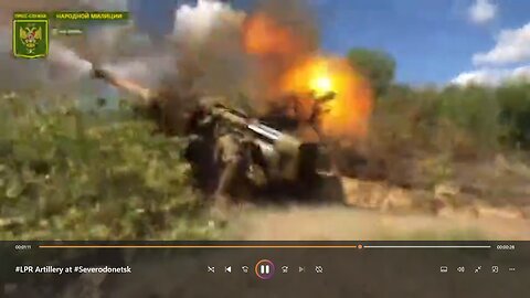 Ukraine War Combat Footage: LPR Militia Russian Artillery at Severodonetsk