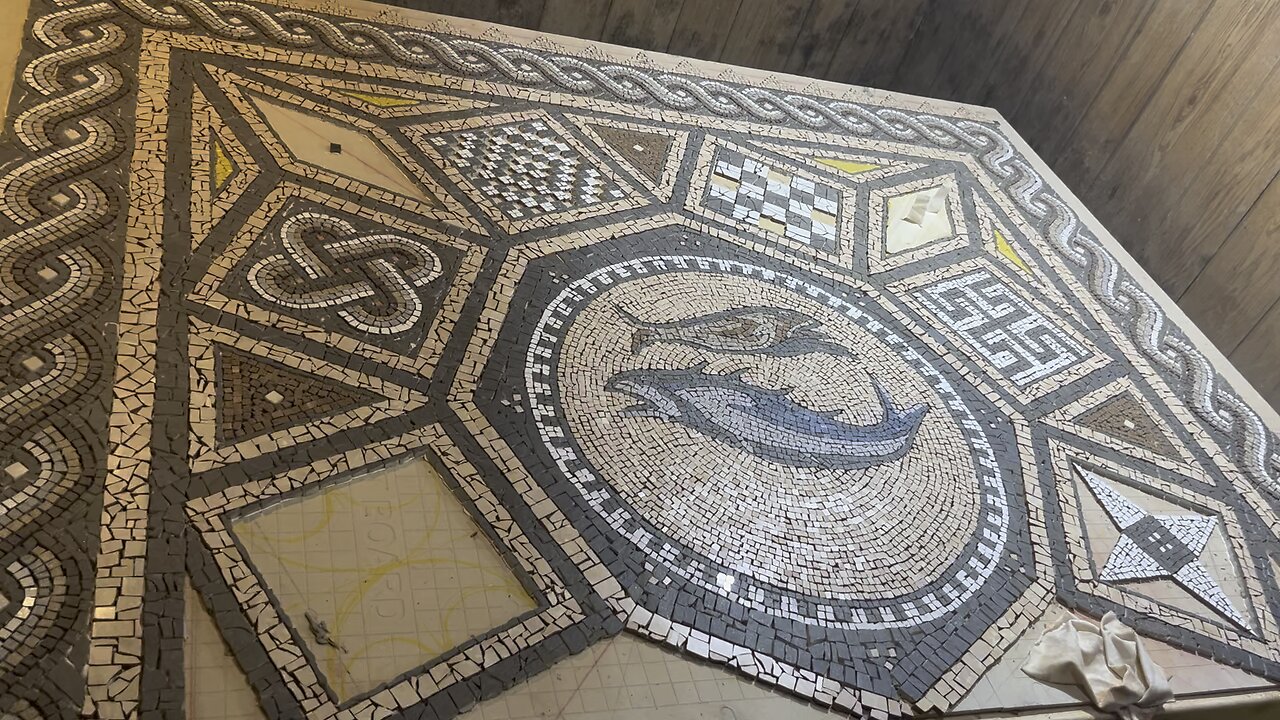 Megiddo mosaic replica