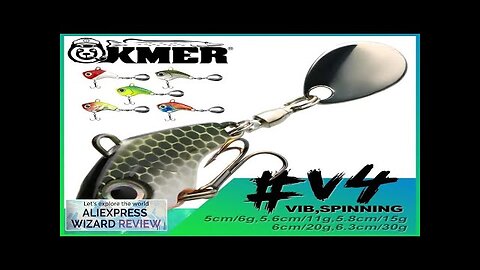 KMER V4 Fishing Lures Balancer Winter Jig Spinner Spinjig VIB Sinking Wobbler Review