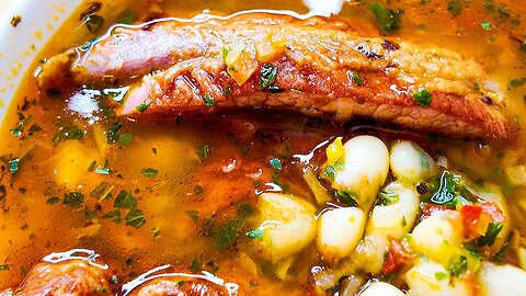 Bean and Smoked Rib Soup recipe-Very delicious