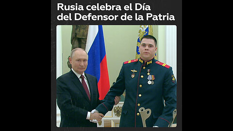 Putin felicita a los rusos en el Día del Defensor de la Patria