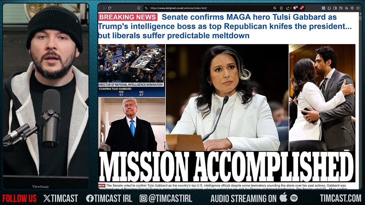 Tulsi Gabbard CONFIRMED, McConnell BETRAYS MAGA & Trump, Tulsi Now Oversees ALL Intel Agencies