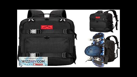 Skateboard Backpack Skateboard Bag Sports Backpack Laptop Bag Multi-Sport Design for Men Review