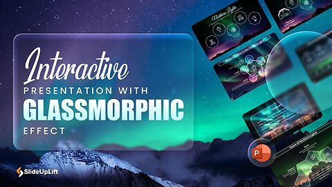 How to Create Interactive PPT Morph With Glassmorphic Effect in PowerPoint #powerpointtutorial