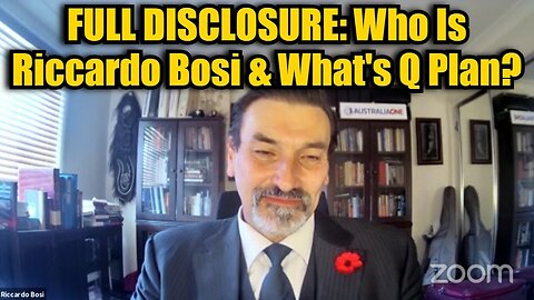 Riccardo Bosi: Full Disclosure: Who Is Riccardo Bosi & What's Q Plan?