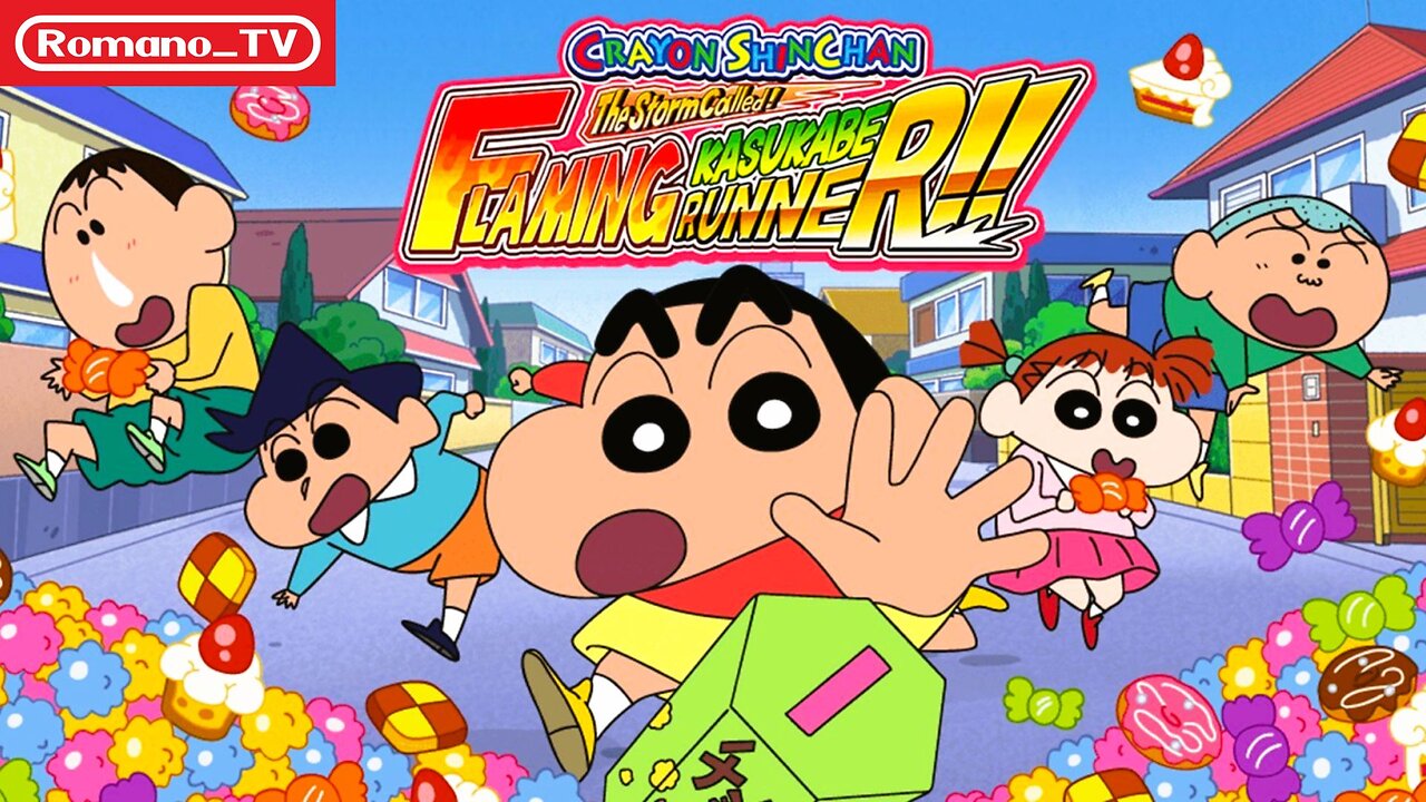 CRAYON SHINCHAN The Storm Called! FLAMING KASUKABE RUNNER!!