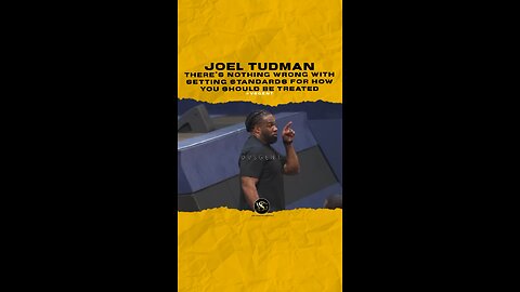 @joeltudman There’s nothing wrong with setting standards for how you should be treated