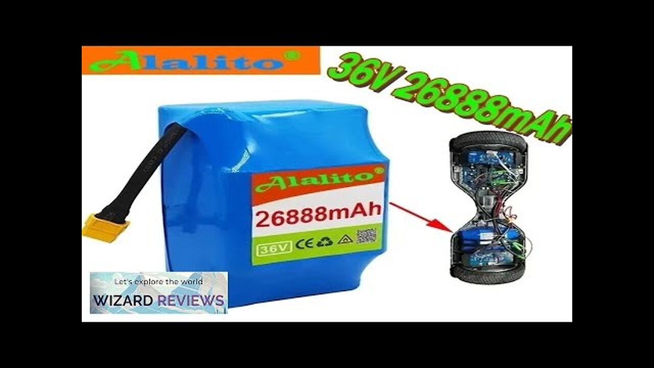 10S2P 36v lithium-ion rechargeable battery 26888 mAh 26.8AH battery pack for electric Review