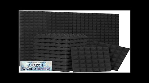 24 Pack-12 x 12 x 2 Inches Pyramid Designed Acoustic Foam Panels Review