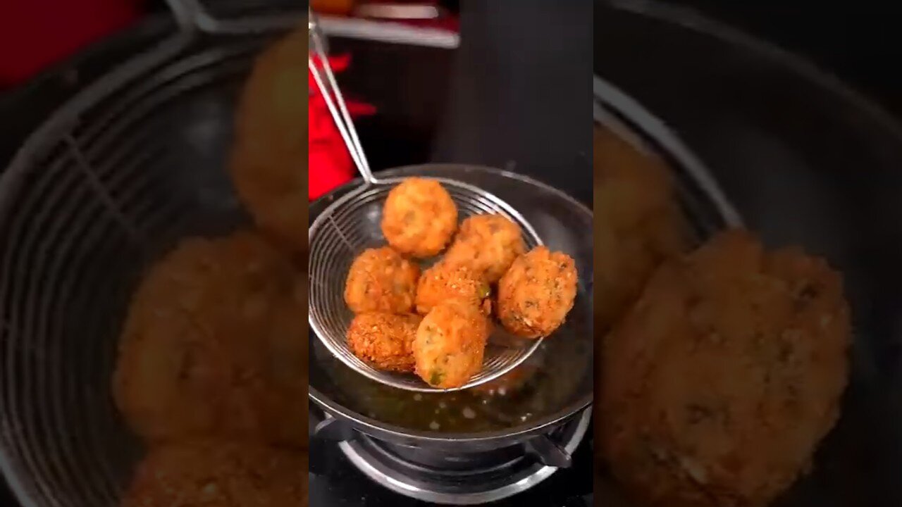 Delicious Rice Potato Pakoda ASMR Cooking