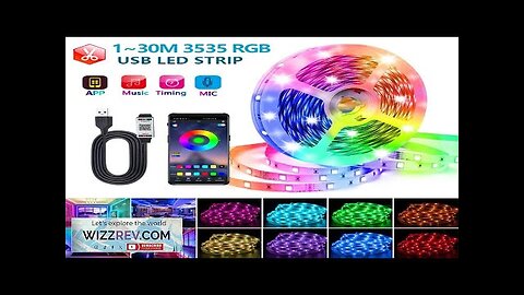 Led Strip Lights RGB 3535 USB DC5V 24Keys Bluetooth Tape With Remote Review