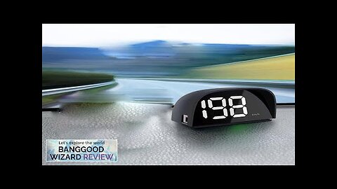 Universal Car GPS HUD Digital Speedometer Display White Light Plug and Play Review