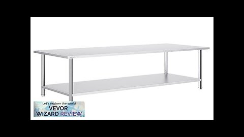 VEVOR Stainless Steel Prep Table 30 x 72 x 34 Inch Heavy Review