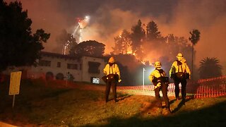 Live aerials over various parts of the Los Angeles area