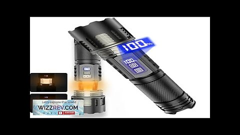 30W LED Powerful Long-Range Flashlight with Multi-Function Zoomable Digital Battery Display Review