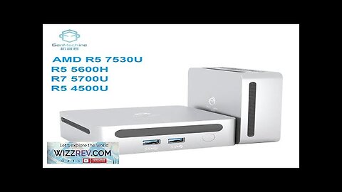 2024 GenMachine New Mini PC R5 7530U/R5 5600H/R7 5700U/R5 4500U Windows 11 Review