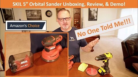 Easy To Use!!! SKIL Orbital Sander Unboxing, Review, & Demo!!! Model # SR211601#toolshed #diy