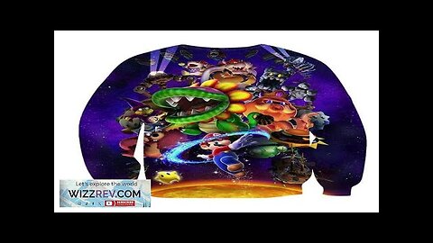 Super Mario Skyship Browser Monster Vibrant Print Sweatshirt Review