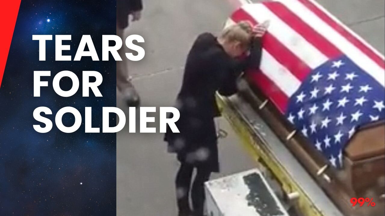 Passenger in Tears as Fallen Soldier's Casket Is Honored on Tarmac!