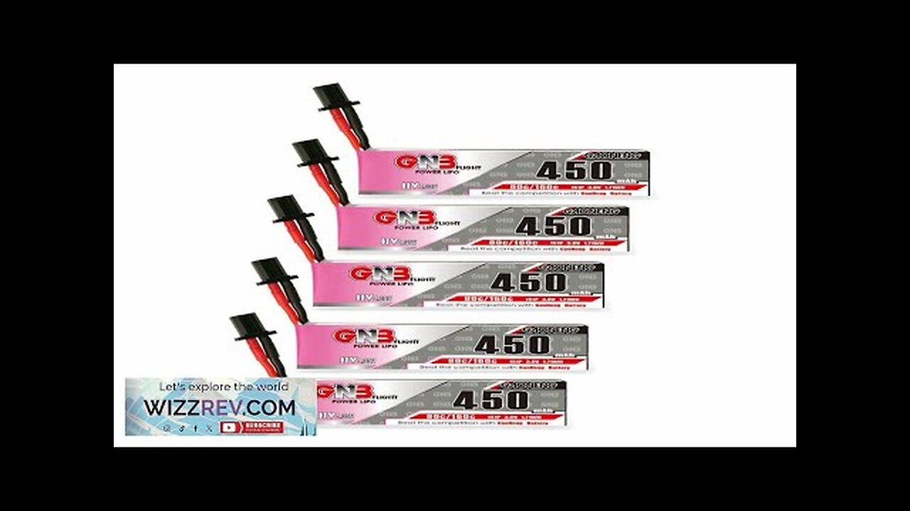 GAONENG GNB 3.8V 450mAh 80C 1S 4.35V HV LiPo Battery GNB27 Plug Review