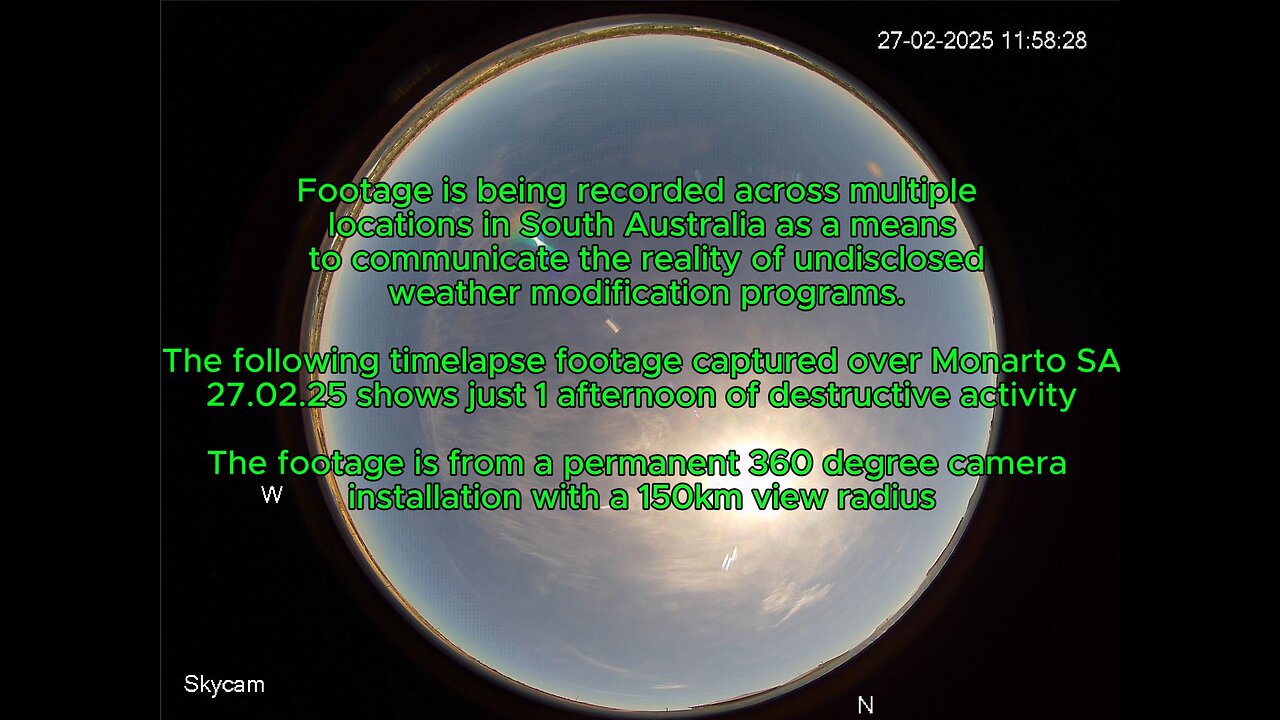 Aerosol injection cycle in South Australia 27.02.25