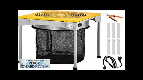 VEVOR Bud Leaf Trimmer 18 inch Adjustable 3 Speed Electric Hydroponic Dry Review