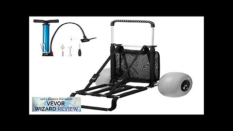 VEVOR Beach Dolly with Big Wheels for Sand 29.9" x 15.4" Cargo Review