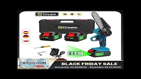 Gisam Battery Electric Chainsaw 6Inch Rechargeable Woodworking Saw Handheld Pruning Logging Review