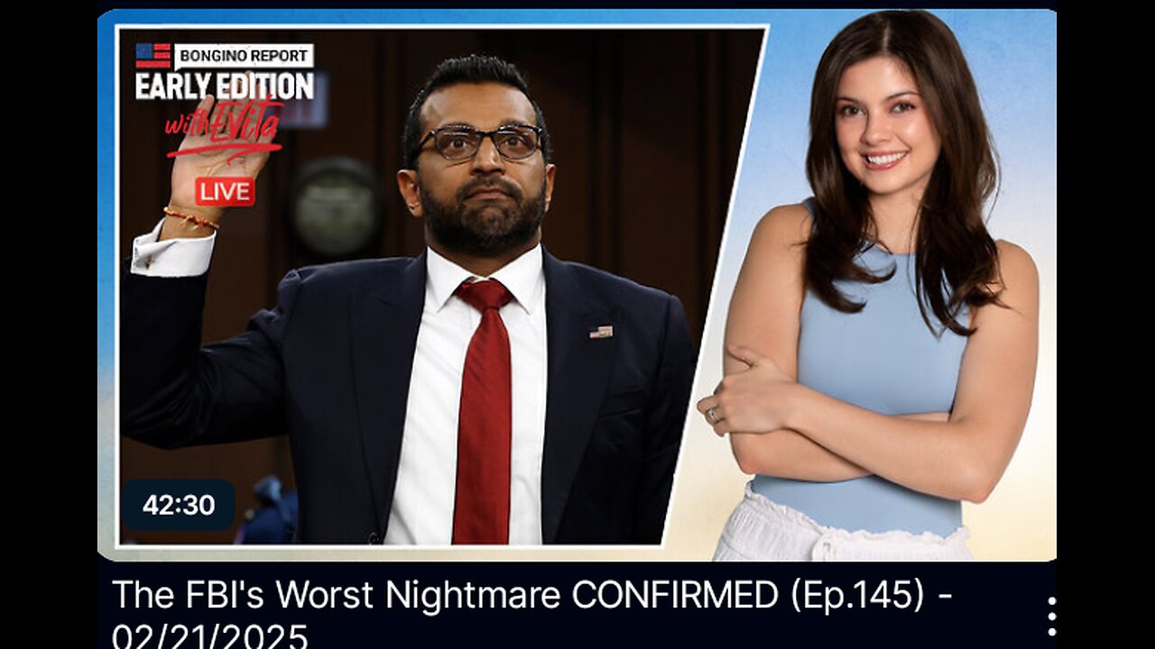 Bongino Report Early Edition Kash is in
