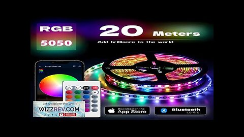 LED Strip Light RGB 1-20M 5050 12/LED USB Bluetooh Flexible Lamp Tape Review