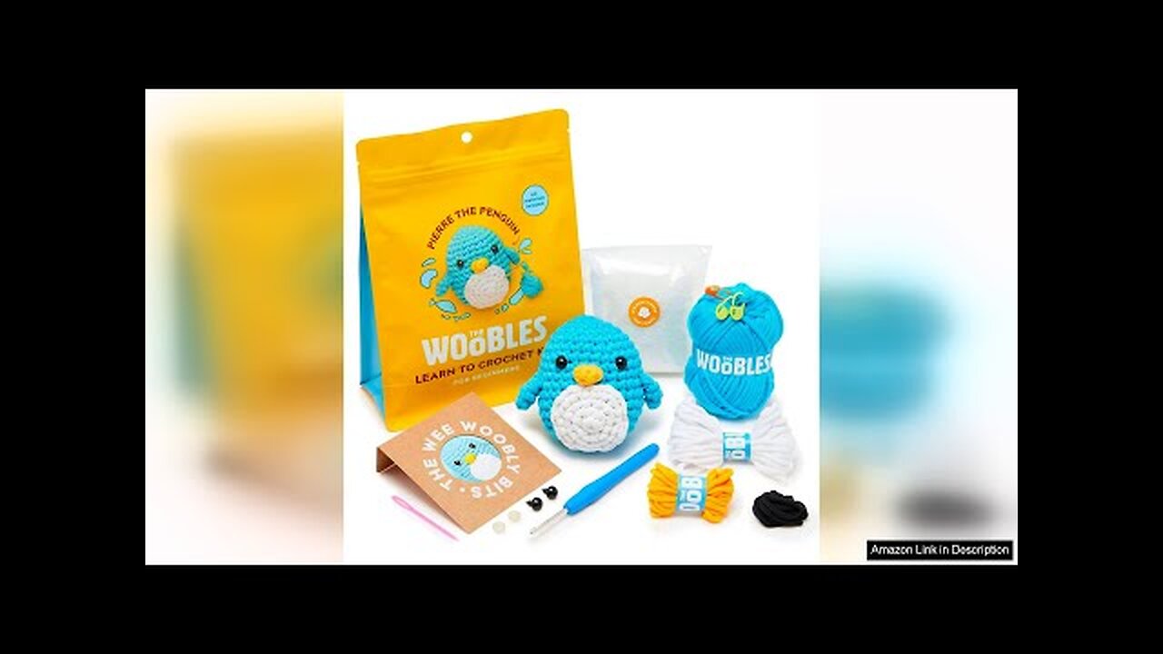 The Woobles Beginners Crochet Kit with Easy Peasy Yarn as seen on Review