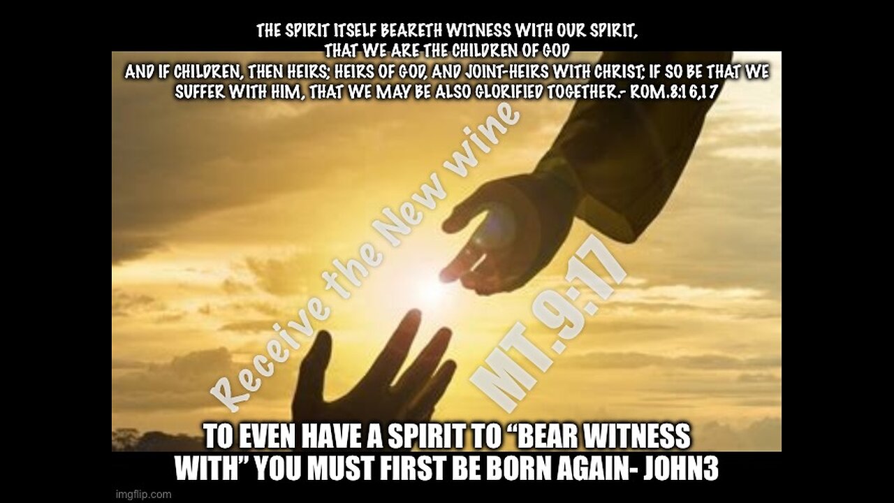 AMAZING HOW THE NEW BIRTH AND THE HOPE OF RESURRECTION IN A ONE A ONE SENTENCE PARABLE- Mt.9:17