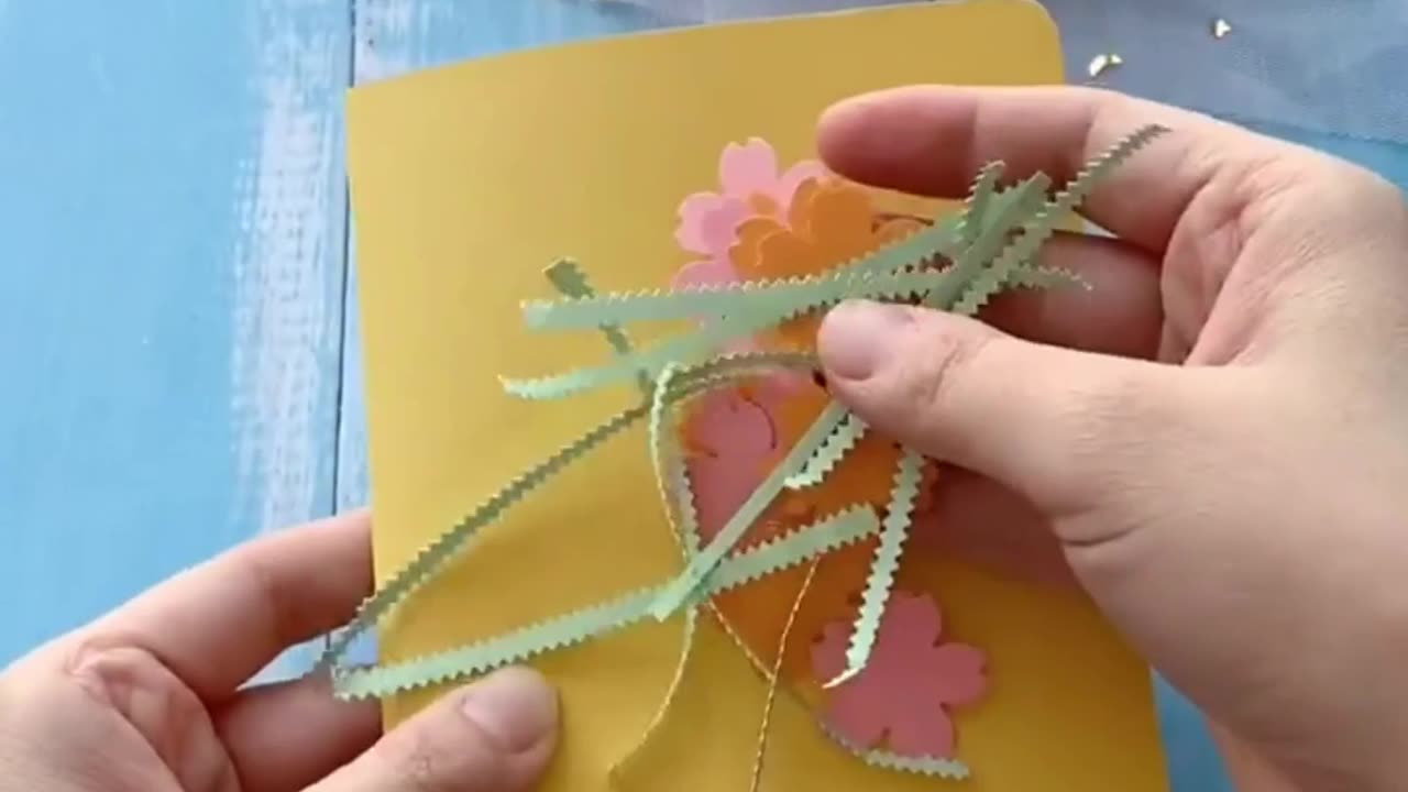 How to make Flower Pop up Card