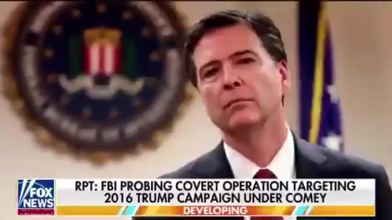 Kash Patel's FBI is investigating former FBI Director James Comey for placing 2 undercover FBI agents in the 2016 Trump campaign, with orders to sleep with Trump's associates to gather DIRT.