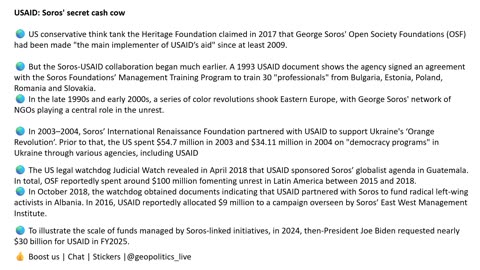 USAID: Soros' secret cash cow