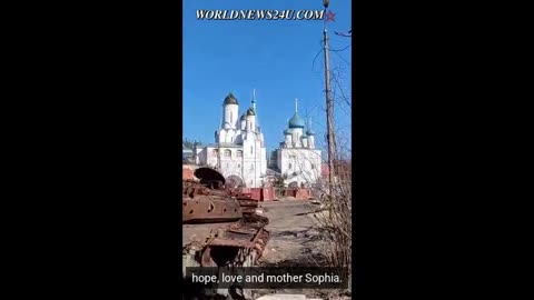 Footage from city of Svyatogorsk liberated by Russian troops.