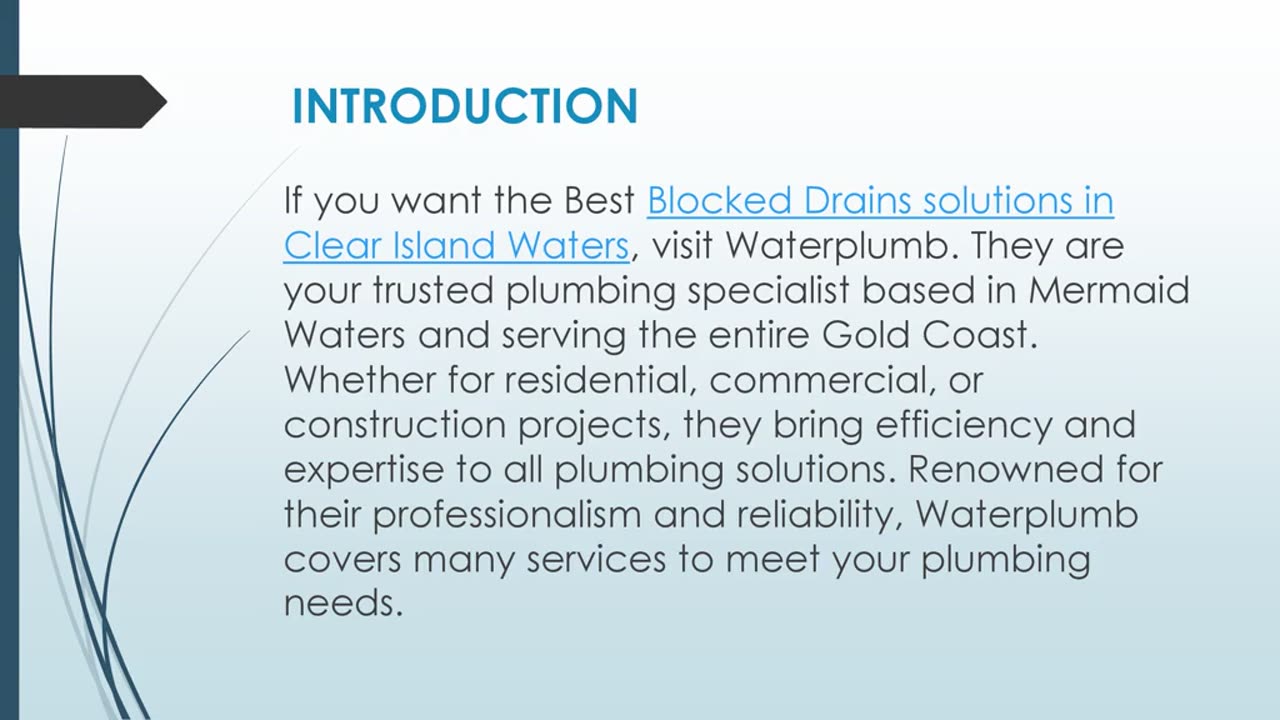 Best Blocked Drains solutions in Clear Island Waters