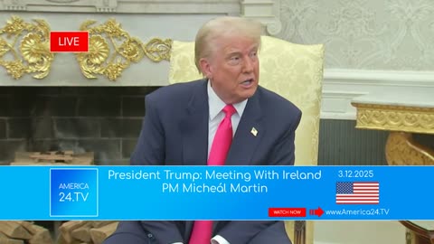 LIVE: President Trump Meeting With PM Irish Leader