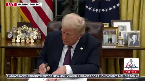 PRESIDENT DONALD J. TRUMP SIGNS ADDITIONAL EXECUTIVE ORDERS IN THE OVAL OFFICE